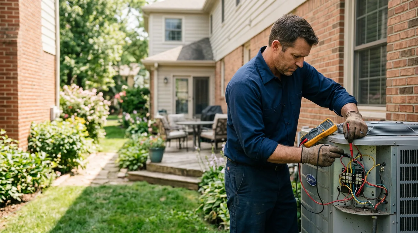 HVAC technician working near Bon Aqua, TN
